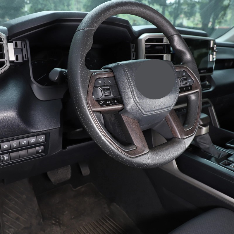 BEBECAR Oak wood Grain Steering Wheel Overlay Trim Cover Fits
