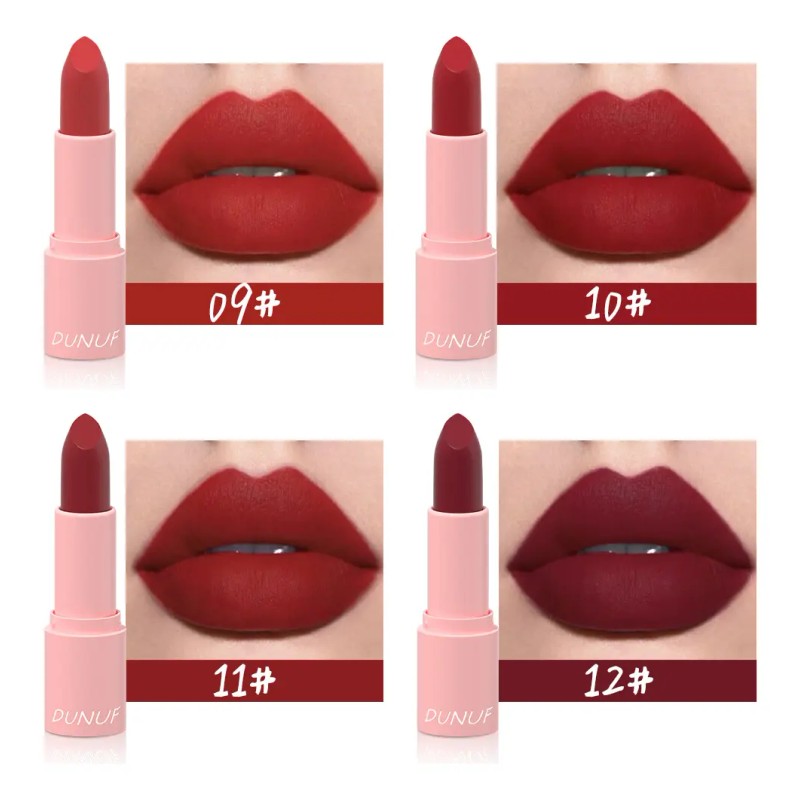 Dunuf 1pz Barra De Labios Mate Aterciopelado Duradero