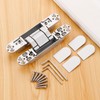 2 Pack Heavy Duty 3-Way Adjustable Hinges for 180 Degree