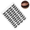 20 Pairs Makeup False Lashes Salon Long Curly Thick ThreeDimensional