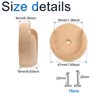 INCREWAY 12 PCS Wooden Closet Pole Sockets, Closet Pole Holder