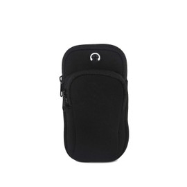 Letuhui Sports Armband, Arm Pouch, Walking, Earphone Hole, Adjustable, Lightweight, 2 Pockets, Compatible with Smartphones Under 6.4 inches, Unisex Suitable for Men and Women regardless of the size of