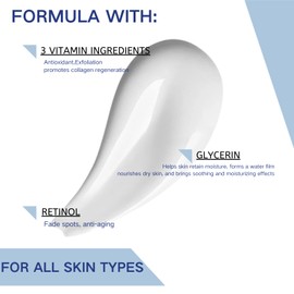 Retinol Cream Face Moisturiser-Face Cream For Women-Night Cream For Women Anti Aging-Skincare with Retinol and Vitamin A-Face Care for Smooths,Firming and Long Lasting Hydrating