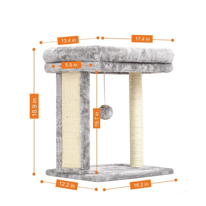 SYANDLVY Cat Tree with Scratching Post for Indoor Cats, Scratching