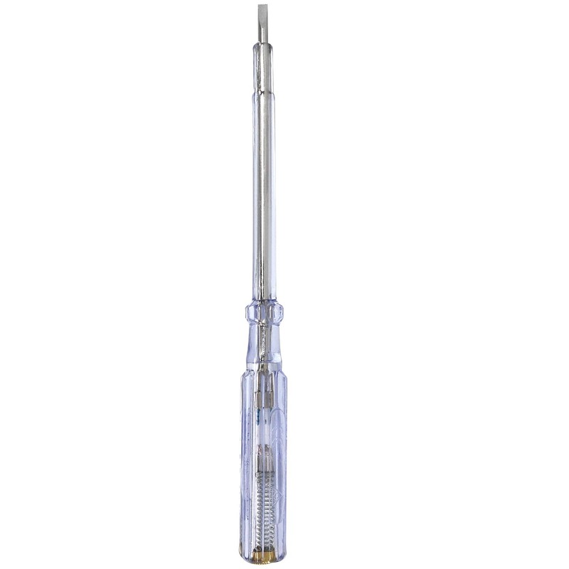 com-four 2 x Voltage Tester with Glow Lamp - Current