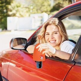 ayattecy Vera Charms Key Holder, Winkkey - Protective Pull Out Key Case, PU Leather Creative Large-Capacity Car Key Case (2 PCS-A)