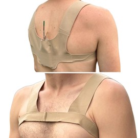 URSA X Strap: One-Piece Harness for Microphone Transmitters and Lav Mics. Multiple LAV Pouches. Compatible with URSA MiniMounts. For Sports/Active Shoots (Beige, Medium)