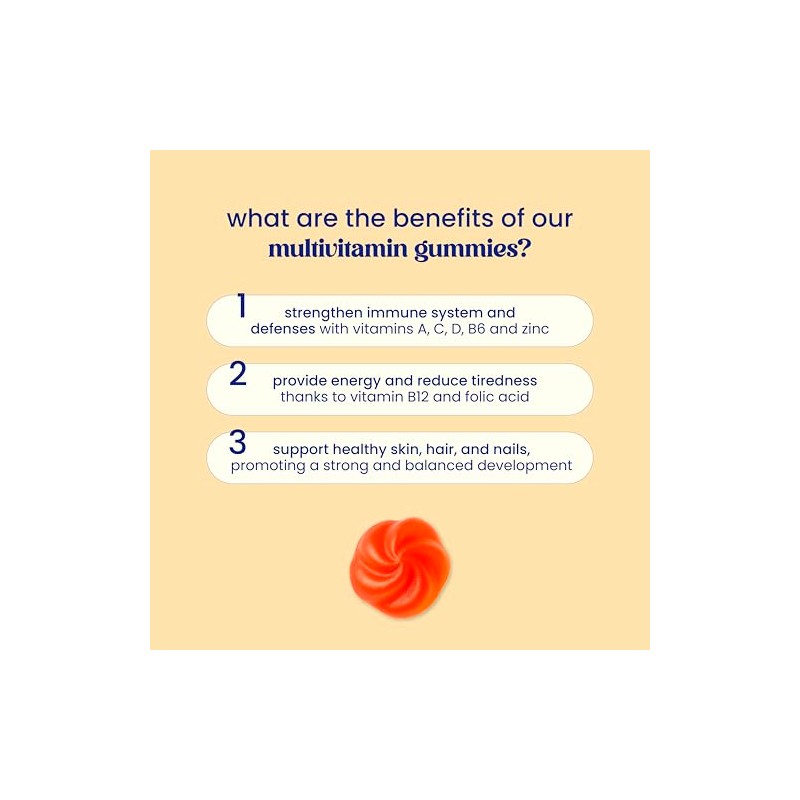 Jelly Pills Multivitamin Gummies for Adults - with Vitamins A,