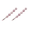 Ruwado 2 Pcs Bobby Pin with Rhinestone Flower Cute Crystal