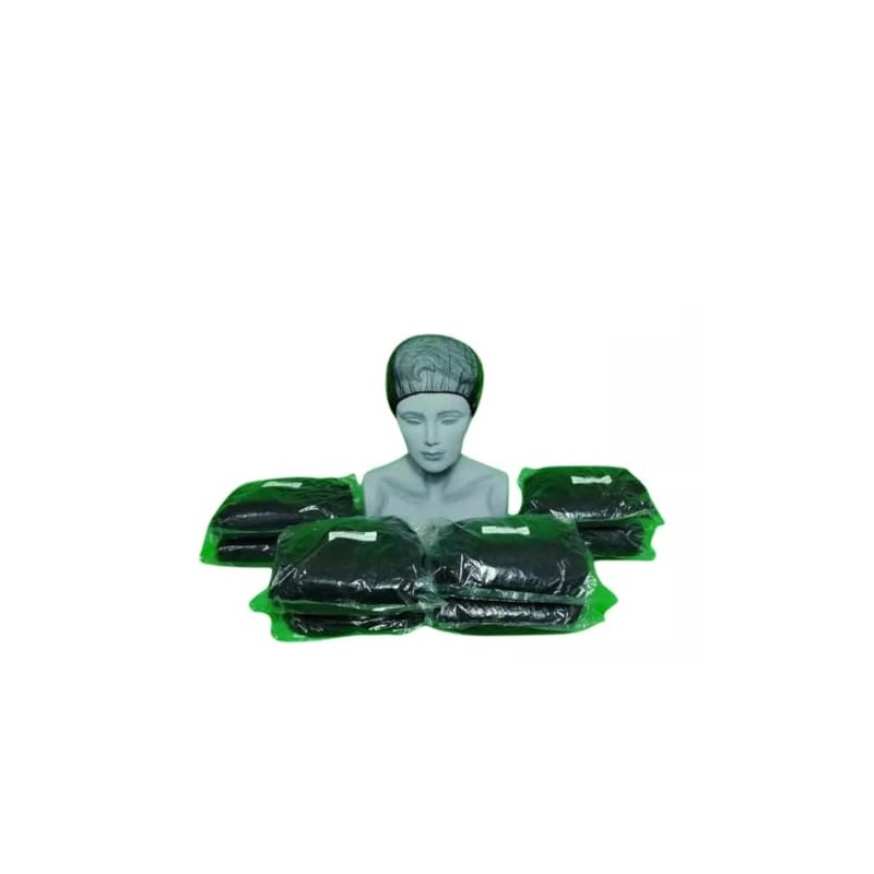 Red para Cabello Negra, Malla de Poliéster, Cofia Protectora para