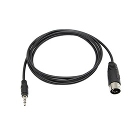 CERRXIAN 5 Pin Din MIDI Cable, 3.5mm(1/8in) TRS Stereo Male to 5-Pin Din Male Professional Premium Audio Adapter for Bang & Olufsen, Naim, Quad.Stereo Systems (1.5M, DIN MALE)