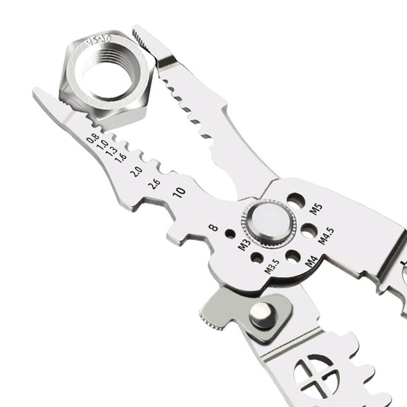 IUSOT Multi-Function Wire Stripper, Crimper and Cable Cutter, Professional Electrician