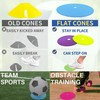 LEZER 9 Inch Flat Cones, Spot Markers, Soccer Cones, Field