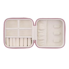 EXPRESSIONS Jewelry Organizer – Travel Compact Jewelry Case with Zipper Closure, Keeps Earrings, Necklaces, Rings & More Tangle-Free and Protected On the Go