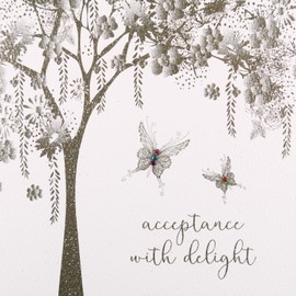 Acceptance With Delight - Handmade Greeting Card / GSM17