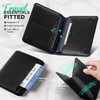 VULKIT Porta Pasaporte Minimalista con Bloqueo de RFID, Cartera de