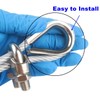 10PCS M6 Stainless Steel Thimble for 1/4 Inch Steel Wire