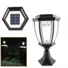 Waterproof LED Solar Power Lantern Landscape Pillar Post Lamp Outdoor