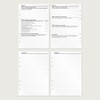 KOMPASS® Reflection | A5 Planner Inserts | 25 Sheets for