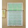 Today's Curtain Medallion Macramé Tier 36",White,35W x 36L