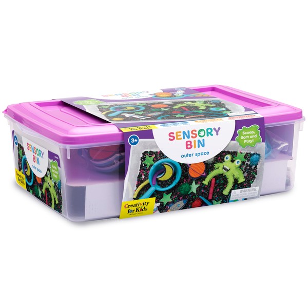 Creativity for Kids Sensory Bin: Outer Space Toys - Preschool
