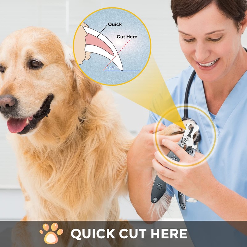 Heavy Duty Dog Nail Clipper for Large Dog Thick Nail,