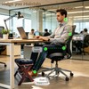 Foot Rest Under Desk at Work - Upgraded Taller Double