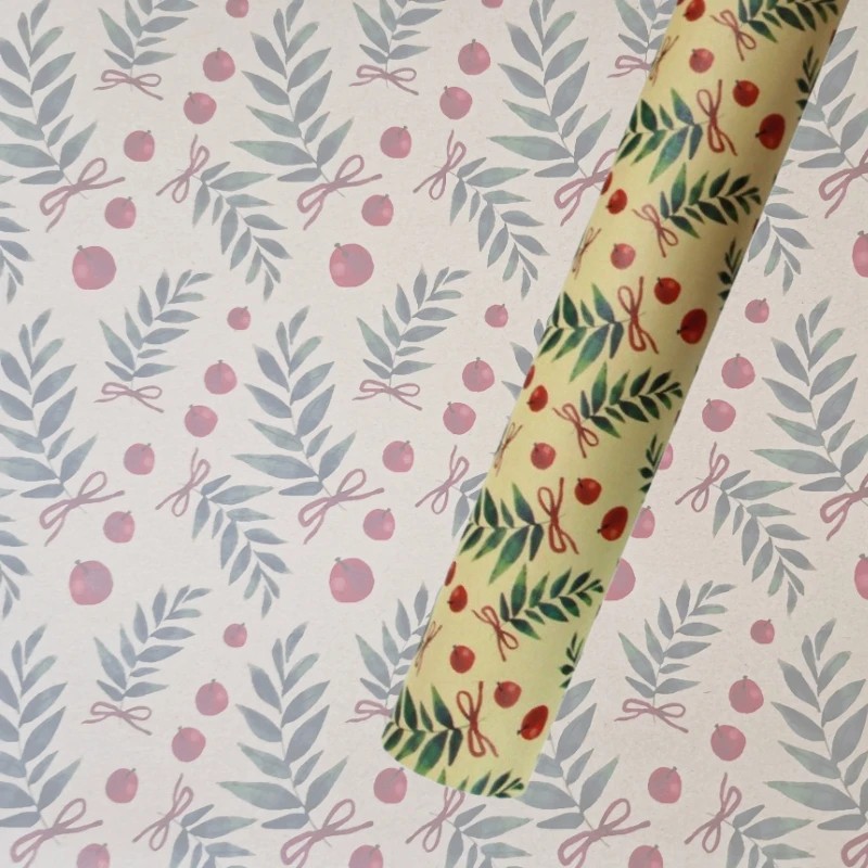 Vintage Kraft Gift Wrapping Paper for Birthdays and Holidays –