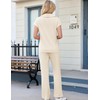 Aottori Two-Piece Leisure Suit Women's Summer Outfits Tracksuit Short Sleeve
