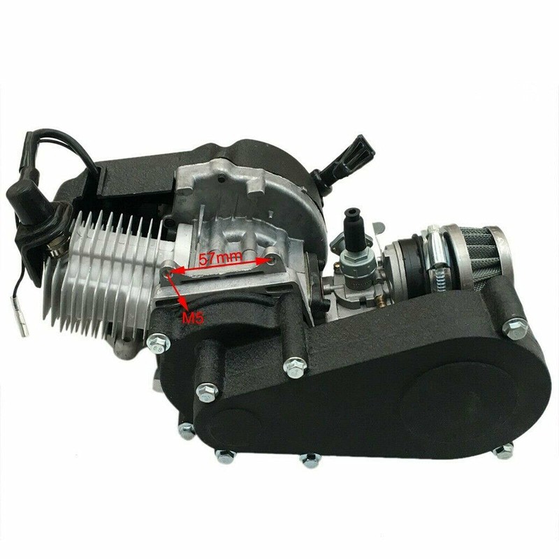 49cc 2 Stroke Mini Engine Motor Kit, Air-Cooled Racing Engine