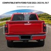 JeCar Taillight Trim Covers Smoked Brake Light Rear Lamp Guards
