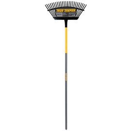True Temper 1789000 Steel 25-Tine Lawn Rake with Aluminum Handle 18 Inch
