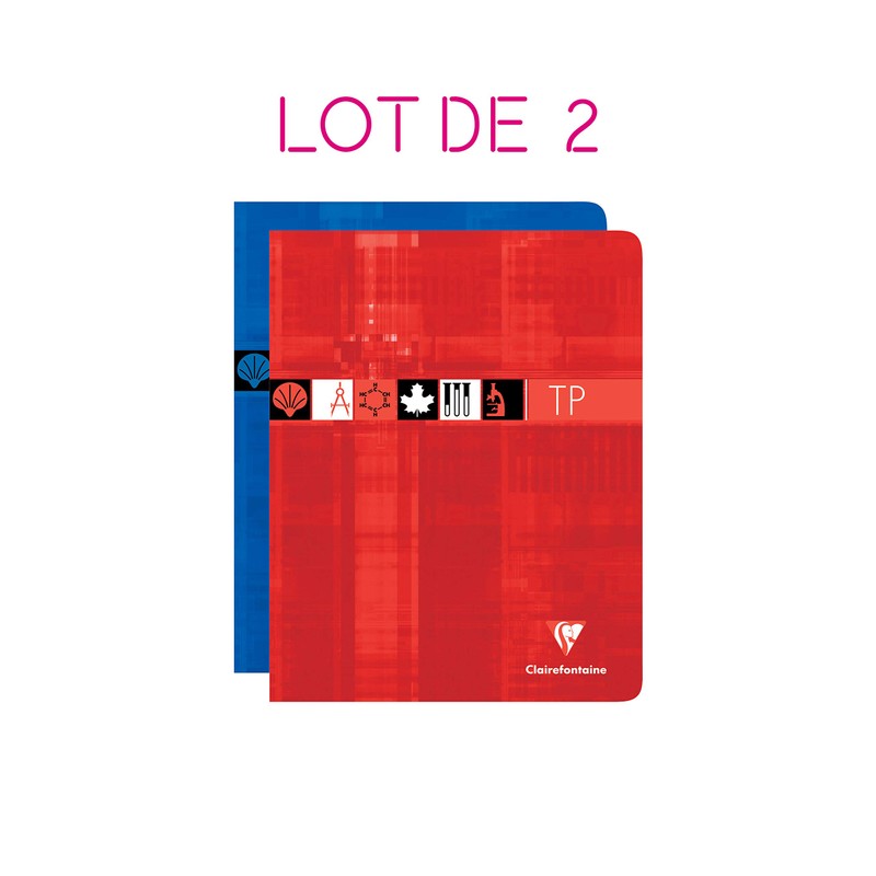 Clairefontaine 37227AMZC - Set mit 2 Heften, 40 Blatt, 17