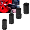 4pcs Locking Wheel Nut Removal Sockets Removers Extractors Kit Aluminum