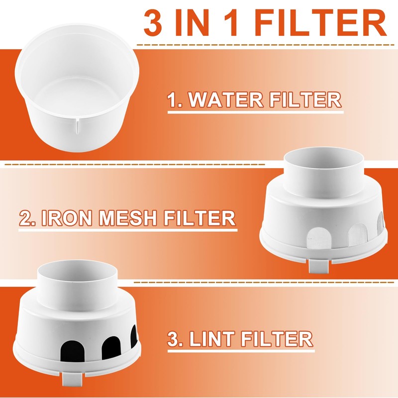 【UPGRADED】TDIDVKZW Indoor dryer vent kit 10 Feet 3 In 1