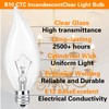 BUBYVV E12 Candle Light Bulbs, 60W Candelabra Light Bulbs, B10