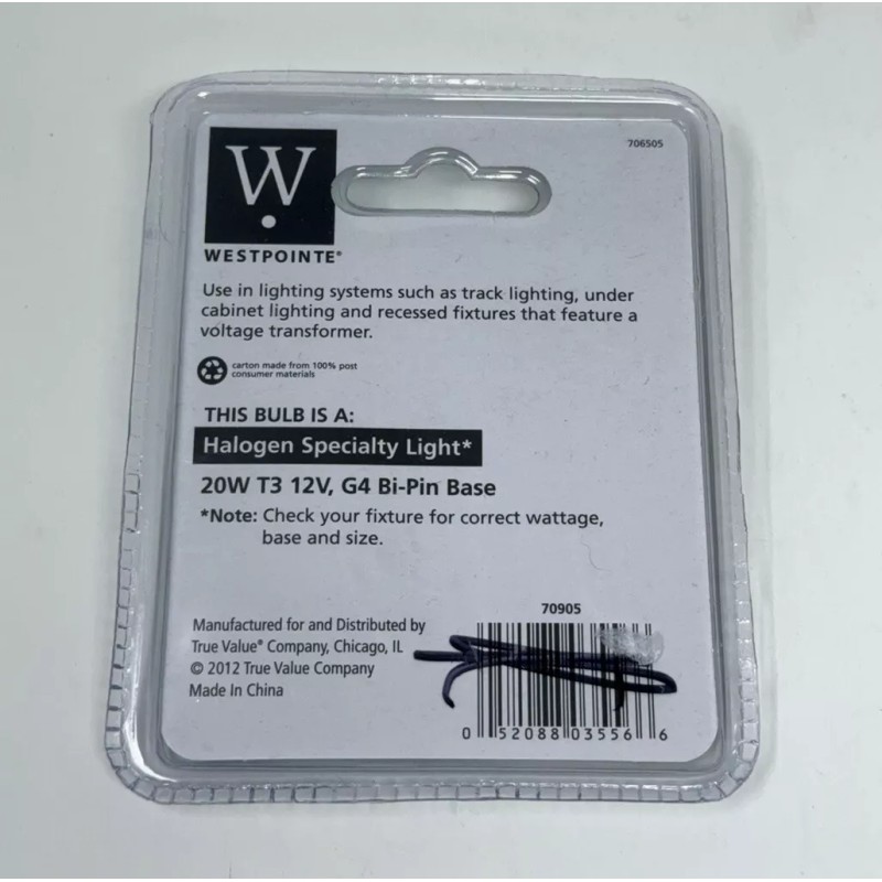 Westpointe 20 Watt Clear Specialty T3 Light Bulb 2000 Hours