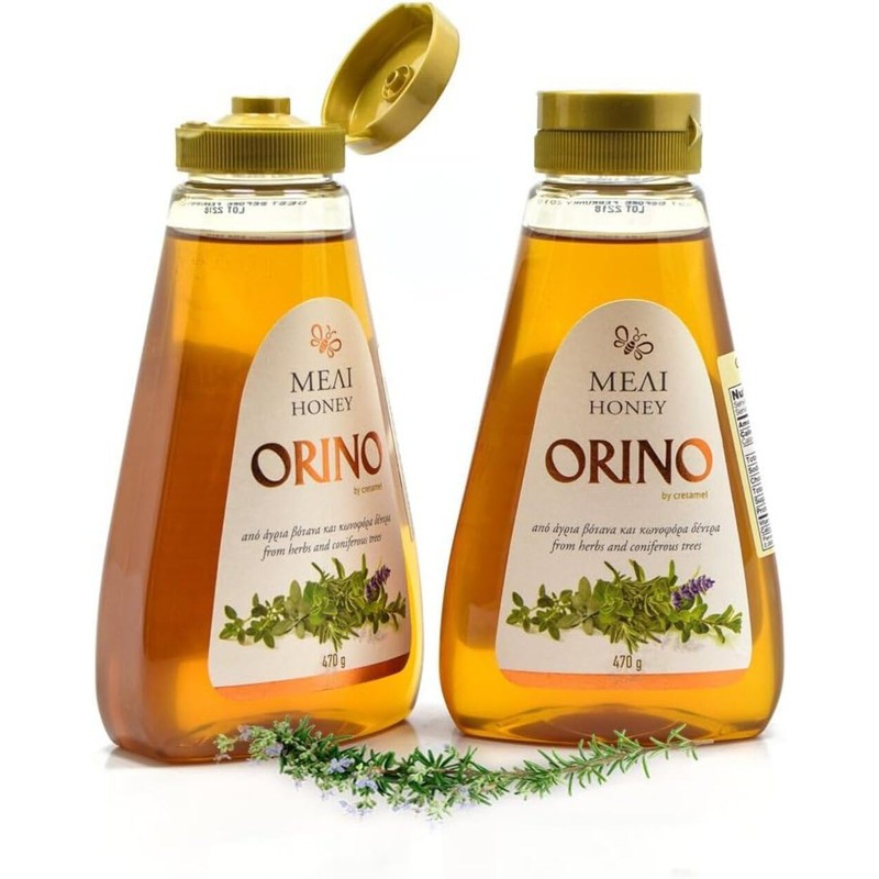 Orino Greek Honey, Natural Herb and Wildflower Blend, 470g