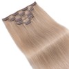 Elailite Real Hair Clip-In Hair Extensions, 5 Wefts, 40 cm,