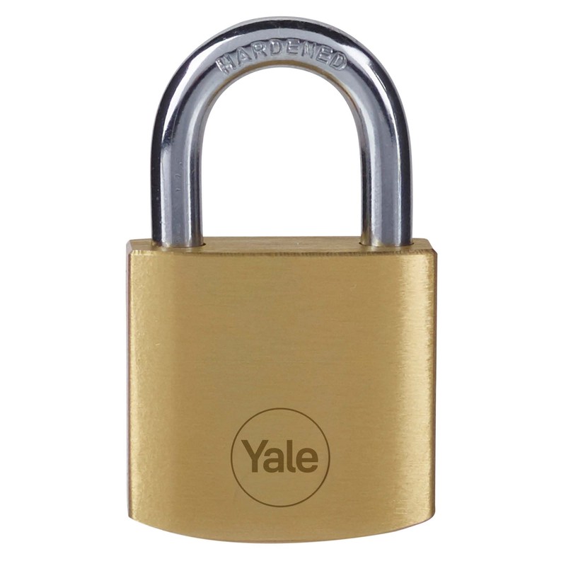 Yale Y110B/30/115/1/B Brass Padlock, 30 mm, 1 Box, 30mm