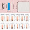 NICENEEDED 24 Pcs Long Square Press On Nails, French Leopard