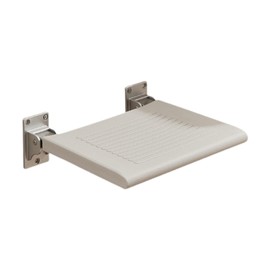 harayaa Wall Mounted Folding Shower Seat, Shower Bench Fold Down Shower Seat, Bathroom Stool for Inside Shower Men Seniors Apartment, Grey