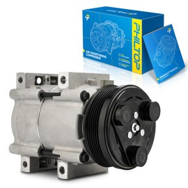 PHILTOP 58157 AC Compressor Compatible with Windstar 3.8L 1999-2003, Freestar 2004-2007, Monterey 2004-2007, Air Conditioning Compressor with Clutch