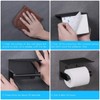 VAEHOLD Self Adhesive Toilet Paper Holder with Phone Shelf Stainless