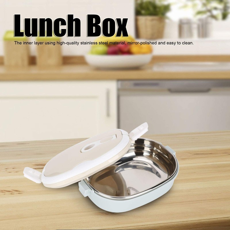 cigemay Thermal Insulation Lunch Box,Stainless Steel Portable Sealed Multi-Layer Lunch