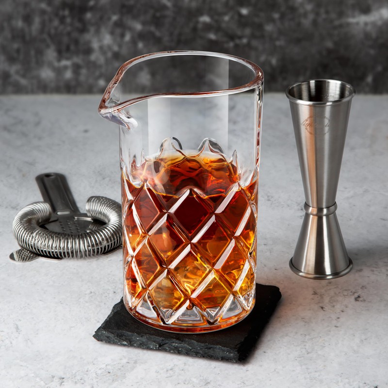 LIGHTEN LIFE Cocktail Mixing Glass Set,Bar Mixing Set with 20oz