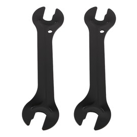 Tiardey 2 PCS Bicycle Cone Wrench Hub Pedal Wrench Bicycle Hub Axle Cone Adjustment Wrench 13/14/15/16mm Open Ended Pedal Repair Tool for Mountain Bikes Black