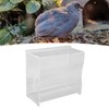 Rutin Chicken Feeder Automatic Clear Acrylic Bird Cage Feeder for
