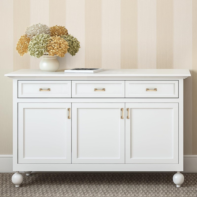 Ravinte 10 Pack Solid 3" Square Foot Arch Pulls Kitchen