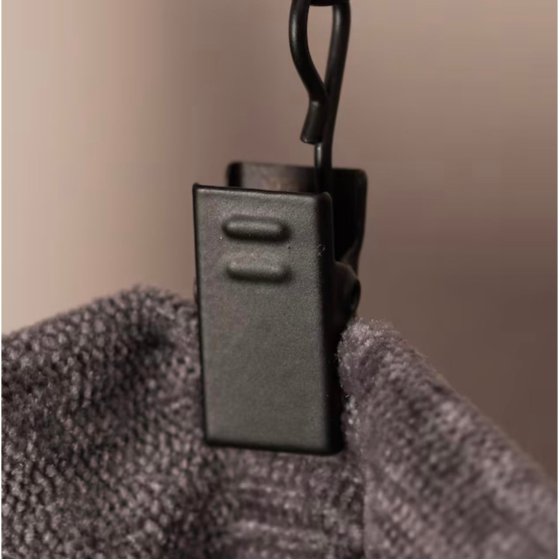 Style Selections 7-Pack 1-in Black Steel Curtain Rings